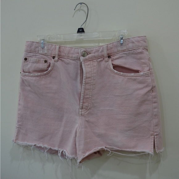 Zara Shorts Zara High Waist Light Pink Jean Shorts Us 2 Poshmark